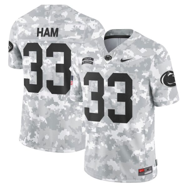 Penn State Nittany Lions 2024 Salute to Service Vapor Limited Jersey – Arctic Camo – All Stitched – Jack Ham Jersey