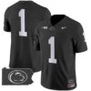 Penn State Nittany Lions 2024 Home Patch Vapor Limited Jersey – All Stitched – Black – #1 Team Jersey