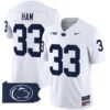 Penn State Nittany Lions 2024 Home Patch Vapor Limited Jersey – All Stitched – White – Jack Ham Jersey