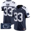 Penn State Nittany Lions 2024 Home Patch Vapor Limited Jersey – All Stitched – Navy Alternate – Jack Ham Jersey