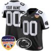 Penn State Nittany Lions Orange Bowl Patch Vapor Limited Custom Jersey – All Stitched – Black Alternare Jersey