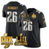 Philadelphia Eagles LII-LIX Super Bowl Champions Gold Jersey – All Stitched – Black Limited – Saquon Barkley Jersey