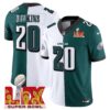 Philadelphia Eagles Super Bowl LIX Patch Vapor Limited Jersey – All Stitched – Split – Brian Dawkins Jersey
