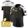 Chiefs Super Bowl LIX Patch Gold Vapor Limited Jersey – All Stitched – Alternate – Chris Jones Jersey
