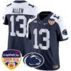 Penn State Nittany Lions Orange Bowl Patch Vapor Limited Jersey – All Stitched – Navy Alternate – Kaytron Allen Jersey