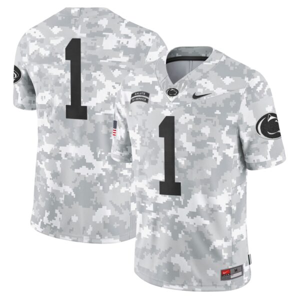 Penn State Nittany Lions 2024 Salute to Service Vapor Limited Jersey – Arctic Camo – All Stitched – Team Jersey