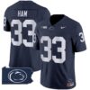 Penn State Nittany Lions 2024 Home Patch Vapor Limited Jersey – All Stitched – Navy – Jack Ham Jersey