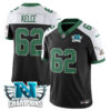 Philadelphia Eagles 2024 NFC Champion Player Jersey – All Stitched – Black Alternate – Jason Kelce Jersey