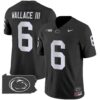 Penn State Nittany Lions 2024 Home Patch Vapor Limited Jersey – All Stitched – Black – Harrison Wallace III Jersey