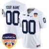 Penn State Nittany Lions Orange Bowl Patch Vapor Limited Custom Jersey – All Stitched – White Jersey
