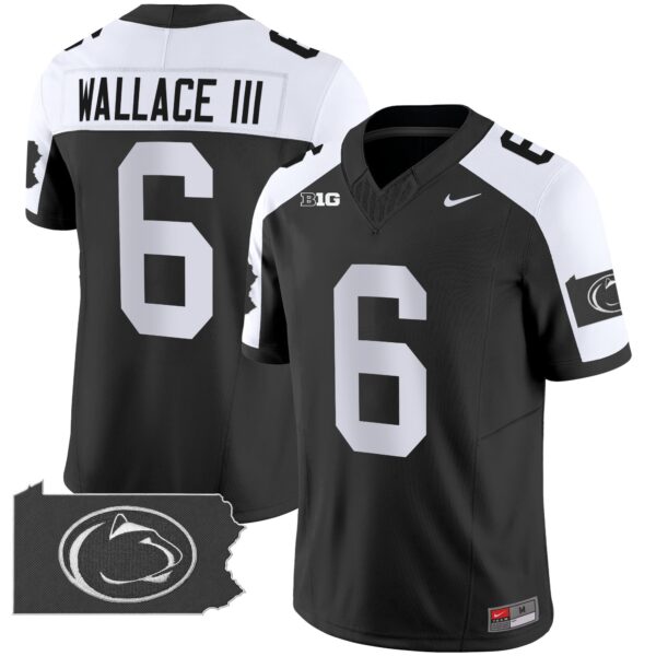 Penn State Nittany Lions 2024 Home Patch Vapor Limited Jersey – All Stitched – Black Alternate – Harrison Wallace III Jersey