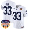 Penn State Nittany Lions Orange Bowl Patch Vapor Limited Jersey – All Stitched – White – Jack Ham Jersey