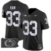 Penn State Nittany Lions 2024 Home Patch Vapor Limited Jersey – All Stitched – Black – Jack Ham Jersey