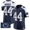 Penn State Nittany Lions 2024 Home Patch Vapor Limited Jersey – All Stitched – Navy Alternate – Tyler Warren Jersey