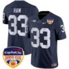 Penn State Nittany Lions Orange Bowl Patch Vapor Limited Jersey – All Stitched – Navy – Jack Ham Jersey