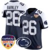 Penn State Nittany Lions Orange Bowl Patch Vapor Limited Jersey – All Stitched – Navy Alternate – Saquon Barkley Jersey