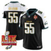 Philadelphia Eagles Super Bowl LIX Champions Gold Trim Vapor Limited Jersey – All Stitched – Brandon Graham – Black Alternate Jersey
