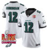 Philadelphia Eagles Super Bowl LIX Champions Gold Vapor Limited Jersey – All Stitched – Randall Cunningham – White Jersey