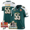 Philadelphia Eagles LII-LIX Super Bowl Champions Vapor Limited Gold Jersey – All Stitched – Green Alternate – Brandon Graham Jersey