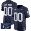 Penn State Nittany Lions 2024 Home Patch Vapor Limited Custom Jersey – All Stitched – Navy Jersey