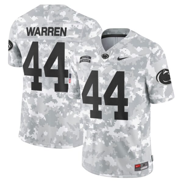 Penn State Nittany Lions 2024 Salute to Service Vapor Limited Jersey – Arctic Camo – All Stitched – Tyler Warren Jersey
