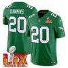Philadelphia Eagles Kelly Green Super Bowl LIX Patch Vapor Limited Jersey – All Stitched – Kelly Green – Brian Dawkins Jersey