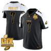 Philadelphia Eagles Super Bowl LIX Champions Gold Trim Vapor Limited Jersey – All Stitched – Kenny Pickett – Alternate Jersey
