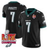 Philadelphia Eagles Super Bowl LIX Champions Gold Vapor Limited Jersey – All Stitched – Kenny Pickett – Black Jersey