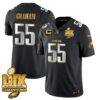Philadelphia Eagles Super Bowl LIX Champions Gold Vapor Limited Jersey – All Stitched – Brandon Graham – Black Limited Jersey