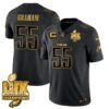 Philadelphia Eagles Super Bowl LIX Champions Gold Vapor Limited Jersey – All Stitched – Brandon Graham – Black Gold Jersey