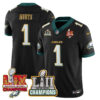 Philadelphia Eagles LII-LIX Super Bowl Champions Vapor Limited Gold Jersey – All Stitched – Black – Jalen Hurts Jersey