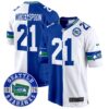 Seahawks Throwback Est. 1976 Patch Game Jersey – All Stitched – Split – Devon Witherspoon Jersey