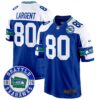 Seahawks Throwback Est. 1976 Patch Game Jersey – All Stitched – Royal Alternate – Steve Largent Jersey