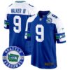 Seahawks Throwback Est. 1976 Patch Game Jersey – All Stitched – Royal Alternate – Walker III Jersey