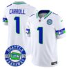 Seahawks 2024 Seattle Est. 1976 Patch Vapor Limited Jersey – All Stitched – White – Pete Carroll Jersey