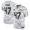 Seahawks 2024 Salute to Service Vapor Limited Jersey – Arctic Camo – All Stitched – Donald Trump Jersey