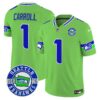 Seahawks 2024 Seattle Est. 1976 Patch Vapor Limited Jersey – All Stitched – Green – Pete Carroll Jersey