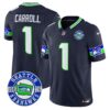 Seahawks 2024 Seattle Est. 1976 Patch Vapor Limited Jersey – All Stitched – Navy – Pete Carroll Jersey