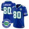 Seahawks 2024 Seattle Est. 1976 Patch Vapor Limited Jersey – All Stitched – Royal – Steve Largent Jersey