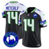 Seahawks 2024 Seattle City Patch Vapor Limited Jersey – All Stitched – Black Alternate – DK Metcalf Jersey