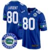 Seahawks Throwback Est. 1976 Patch Game Jersey – All Stitched – Royal – Steve Largent Jersey
