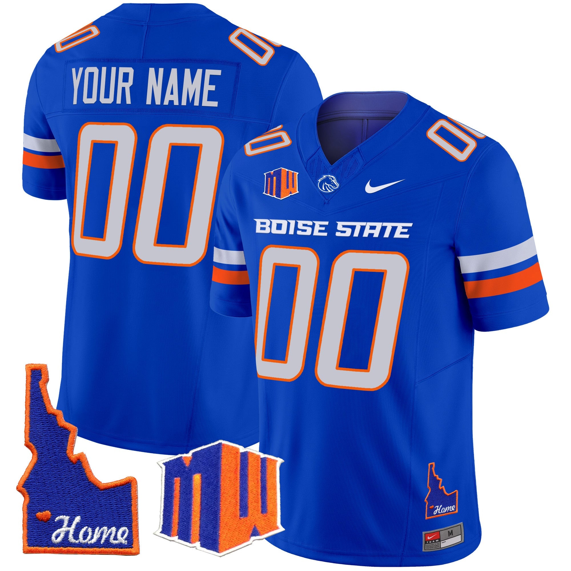Boise State Broncos 2024 Home Patch Vapor Limited Custom Jersey – All Stitched – Royal Jersey