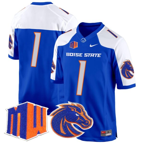 Boise State Broncos 2024 Game Jersey – All Stitched – Royal Alternate – #1 Team Jersey