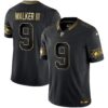 Seahawks Throwback & Gold Vapor Limited Jersey – All Stitched – Black Gold – Walker III Jersey