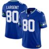 Seahawks Throwback & Gold Vapor Limited Jersey – All Stitched – Royal – Steve Largent Jersey