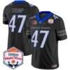 Boise State Broncos 2024 The Fiesta Bowl Patch Vapor Limited Jersey – All Stitched – Black – Donald Trump Jersey