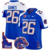 Boise State Broncos 2024 Home Patch Vapor Limited Jersey – All Stitched – Royal Alternate – Sire Gaines Jersey