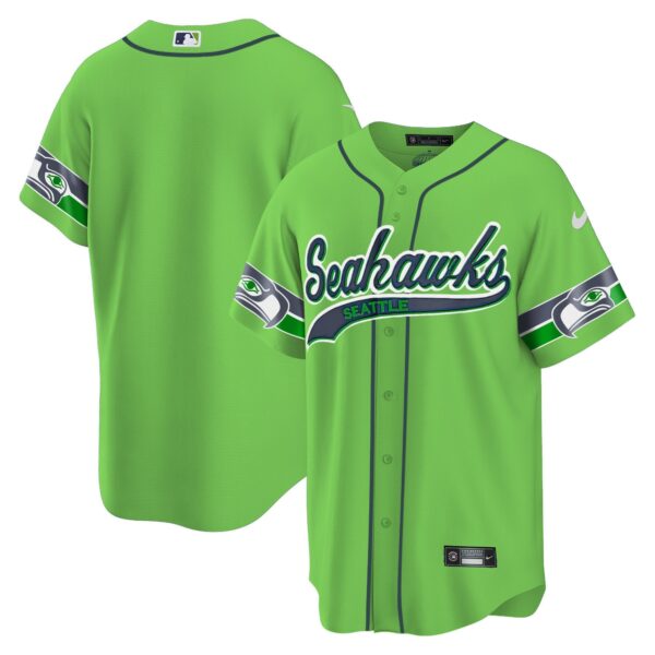 Seahawks Throwback & Gold Cool Base Jersey V2 – All Stitched – Green – Team Jersey