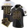 Titans 1997 Throwback Gold Vapor Jersey – All Stitched – Alternate – Jeffery Simmons Jersey