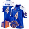 Boise State Broncos 2024 Game Jersey – All Stitched – Royal Alternate – Maddux Madsen Jersey
